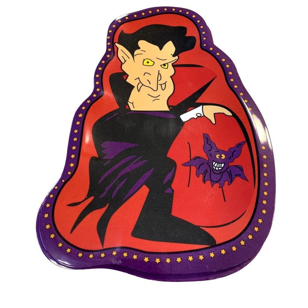 New Greenbrier Melamine Serving Platter Tray Vampire Bat Dracula Halloween 13 in